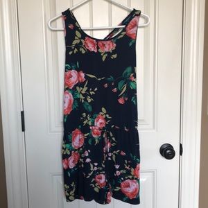 Adorable Navy & Floral Romper, Large